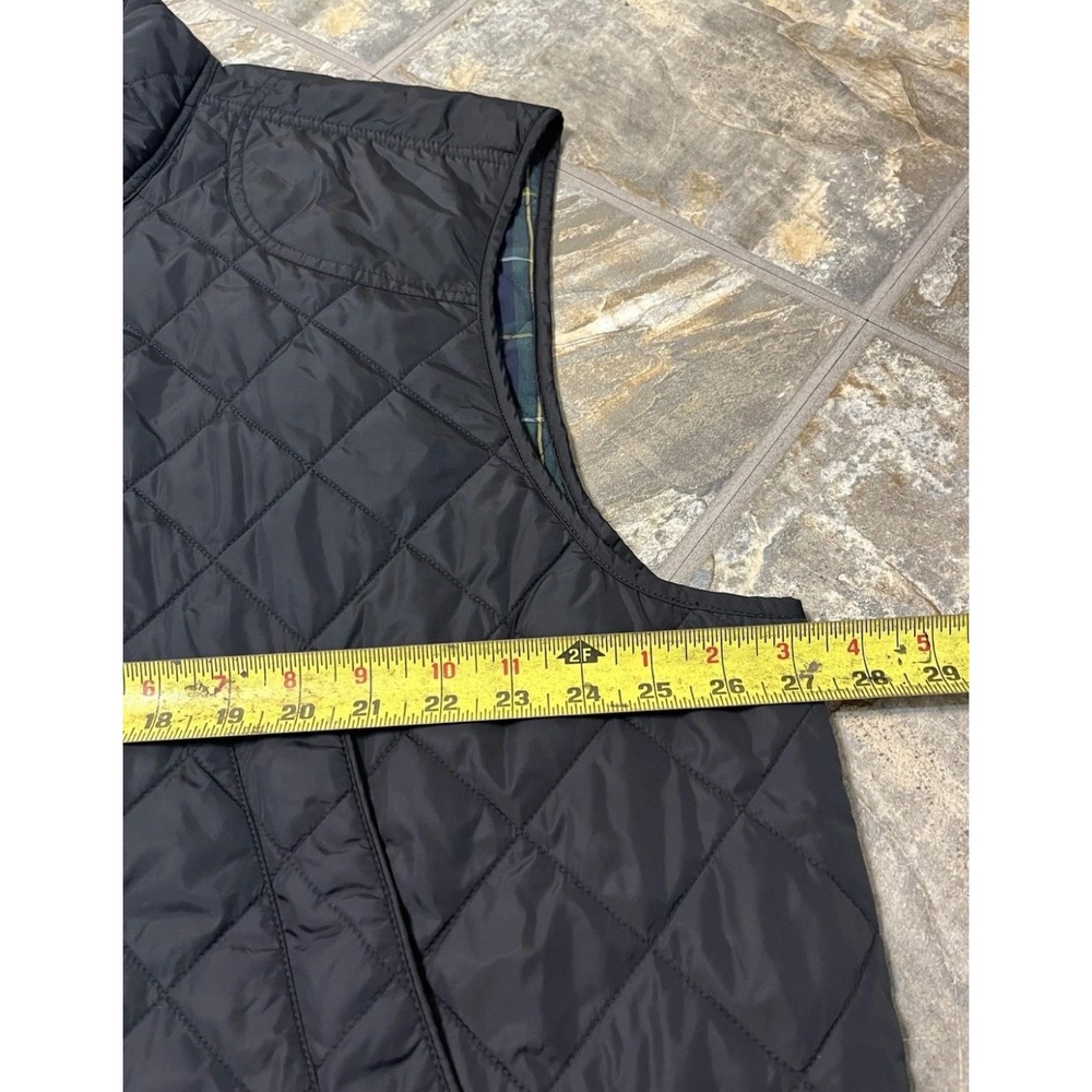 Polo Ralph Lauren Quilted Vest Mens 2XLT Black Plaid Lined Equestrian Polo Club - Picture 8 of 9